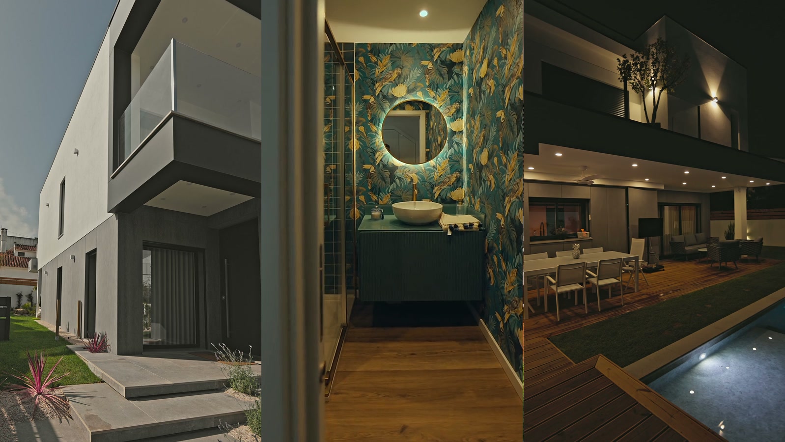 Moradia contemporânea com piscina na Aroeira